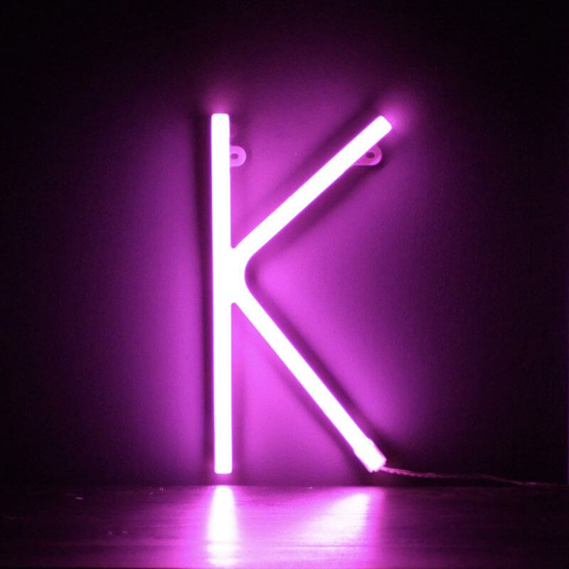 Up in Lights Neon Alphabet Letters (Pink) - Gift+Home Altrincham