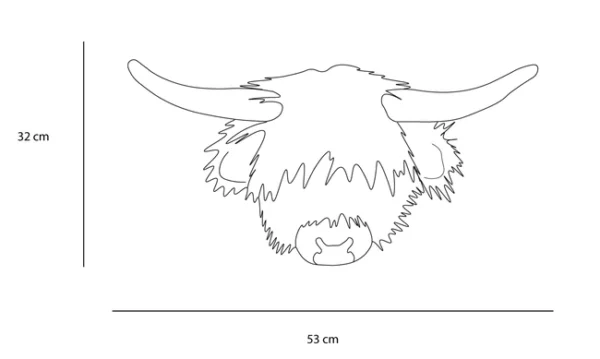 Nicolas The Highland Cow Wall Head - Image 2