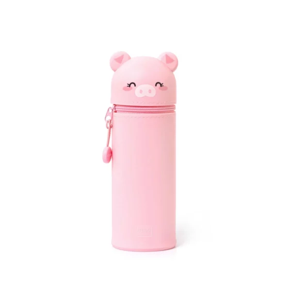 2-in-1 Silicone Pencil Case - Pig