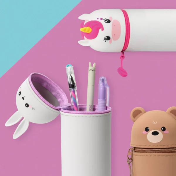 2-in-1 Silicone Pencil Case - Dino - Image 3