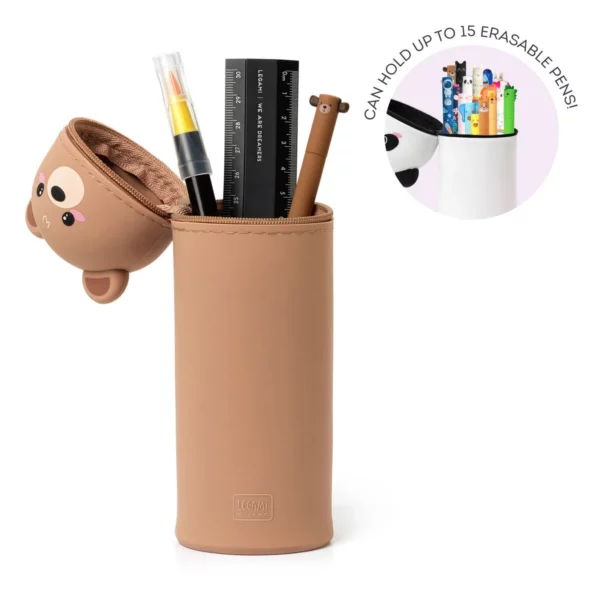 2-in-1 Silicone Pencil Case - Teddy - Image 4
