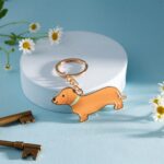 Sausage Dog Enamel Keyring - Image 3