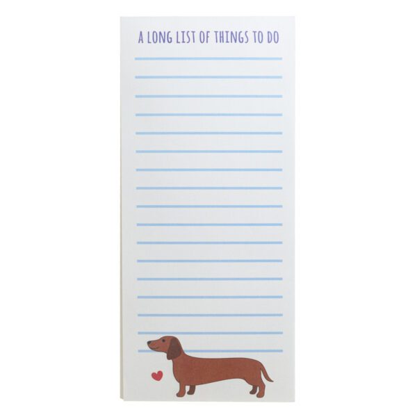Sausage Dog List Pad