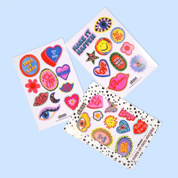Feel Good Vinyl Sticker Sheets