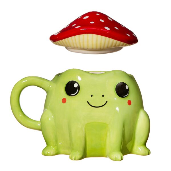 Fergus Frog Mug With Mushroom Lid - Image 2