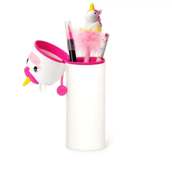 2-in1 Silicone Pencil Case - Unicorn - Image 2