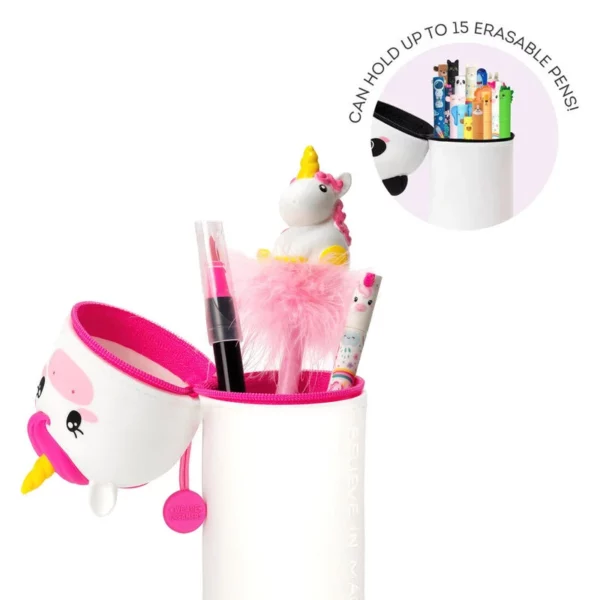 2-in1 Silicone Pencil Case - Unicorn - Image 3