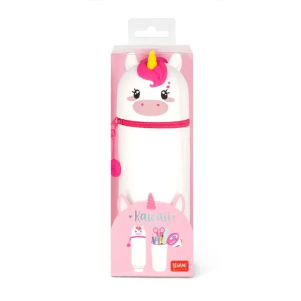 2-in1 Silicone Pencil Case - Unicorn - Image 5