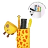 2-in-1 Silicone Pencil Case - Giraffe - Image 3