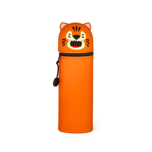 2-in-1 Silicone Pencil Case - Tiger