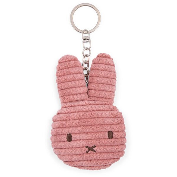 Miffy Flat Corduroy Keyring Dusty Rose
