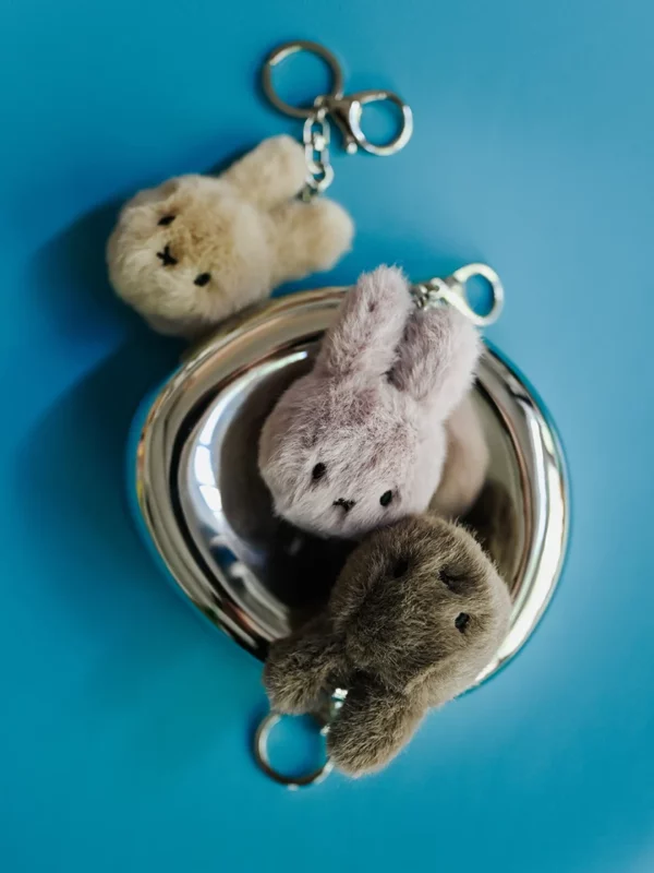 Miffy Fuzzy ECO Keyring - Taupe - Image 4