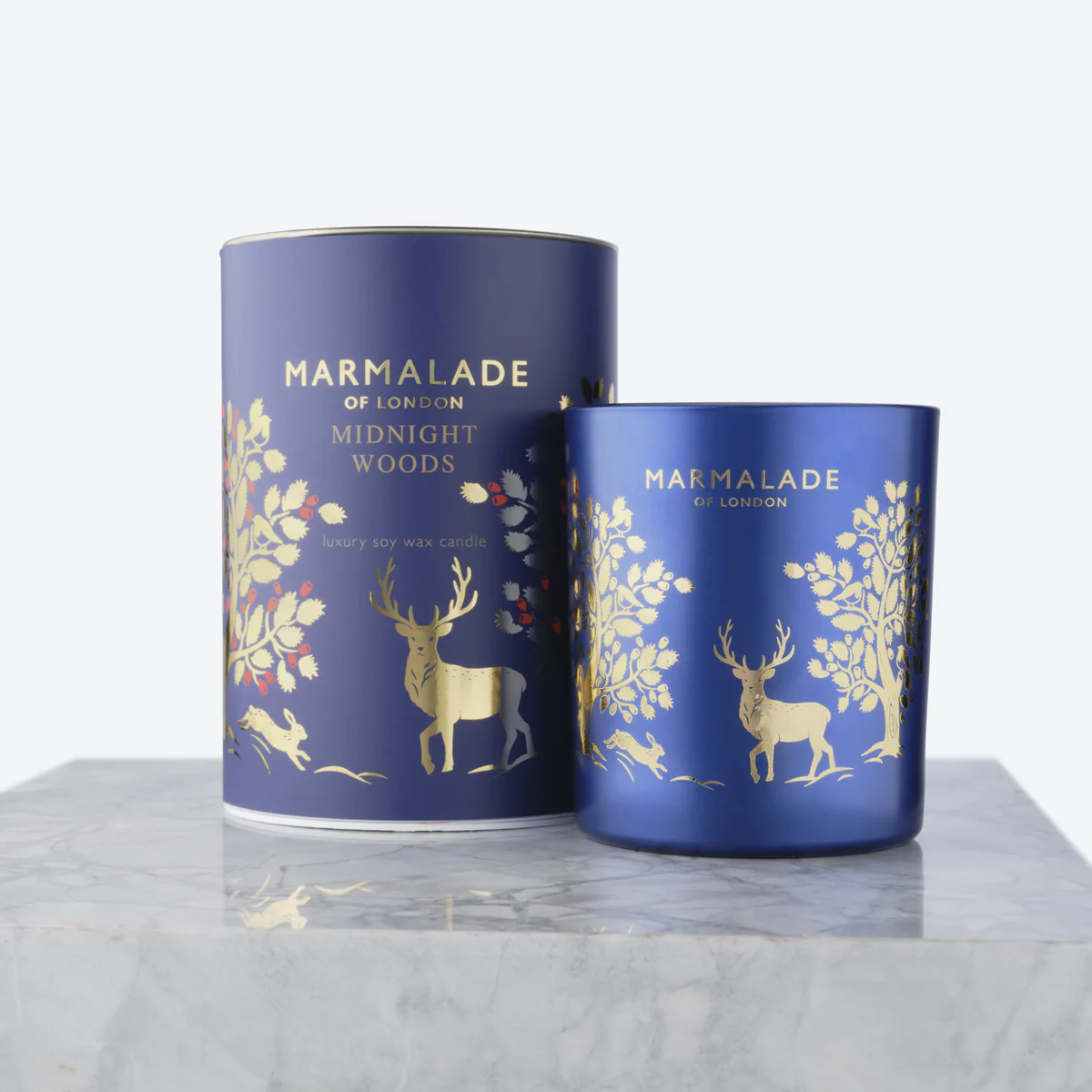 Large Glass Candle - Midnight Woods