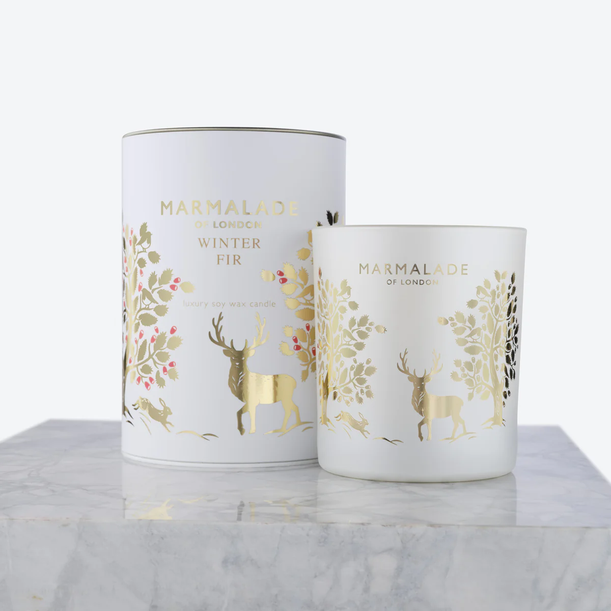 Large Glass Candle - Winter Fir