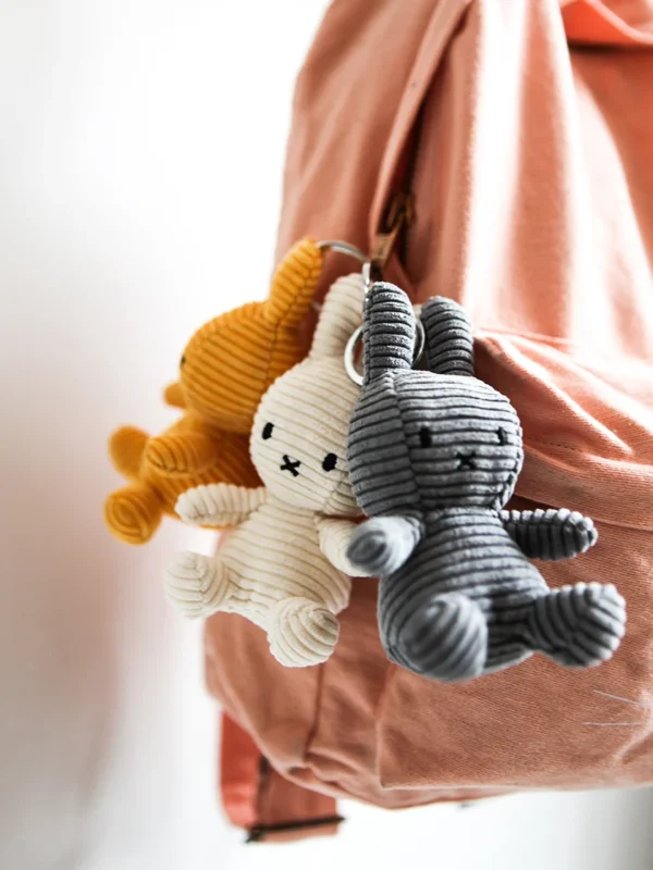 Miffy Corduroy Keyring Yellow - Image 2