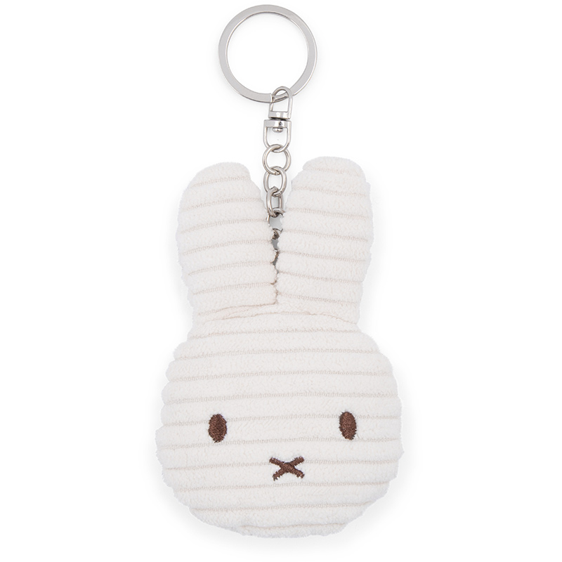 Miffy Flat Corduroy Keyring White