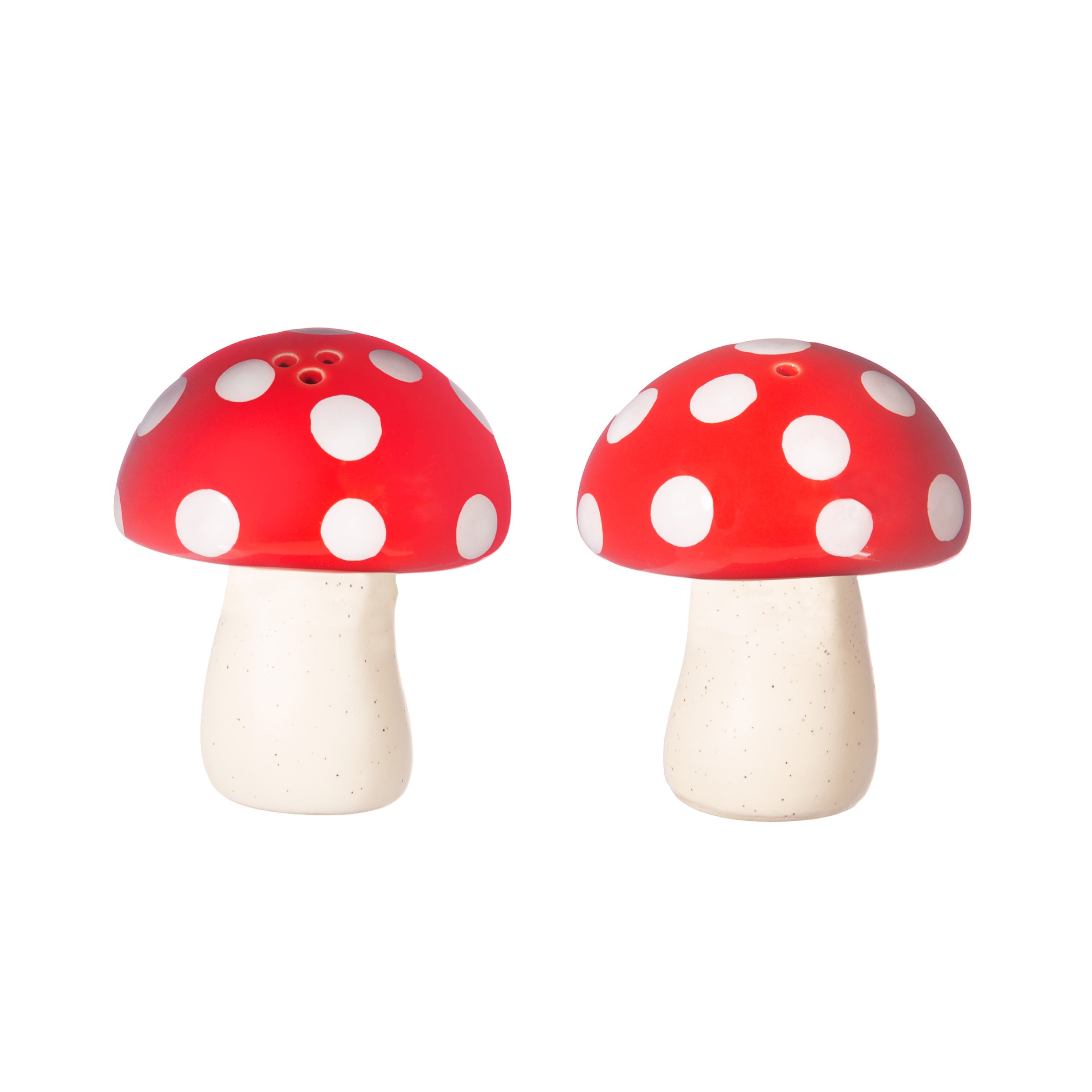 Red Mushroom Salt + Pepper Set