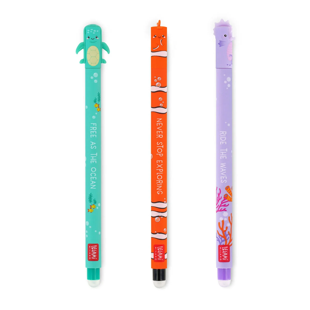 Under The Sea - Set Of 3 Erasable Pens