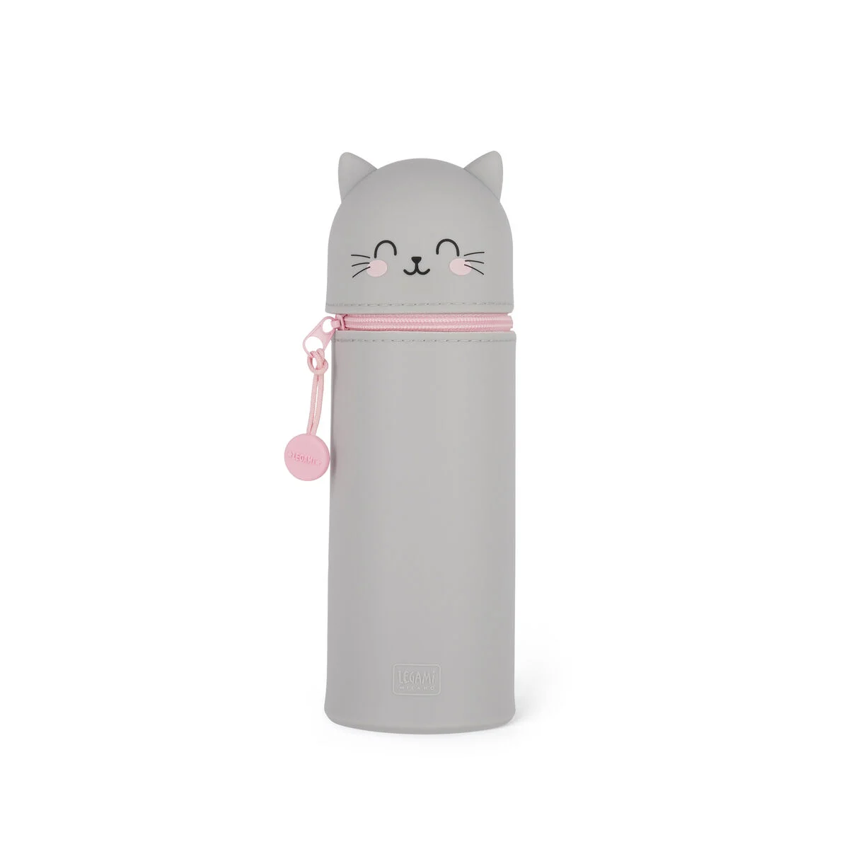 2-in-1 Silicone Pencil Case - Kitty