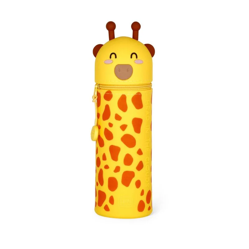 2-in-1 Silicone Pencil Case - Giraffe