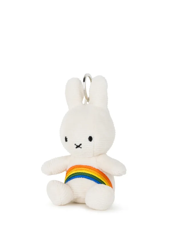 Miffy Corduroy White Rainbow Keyring - Image 2