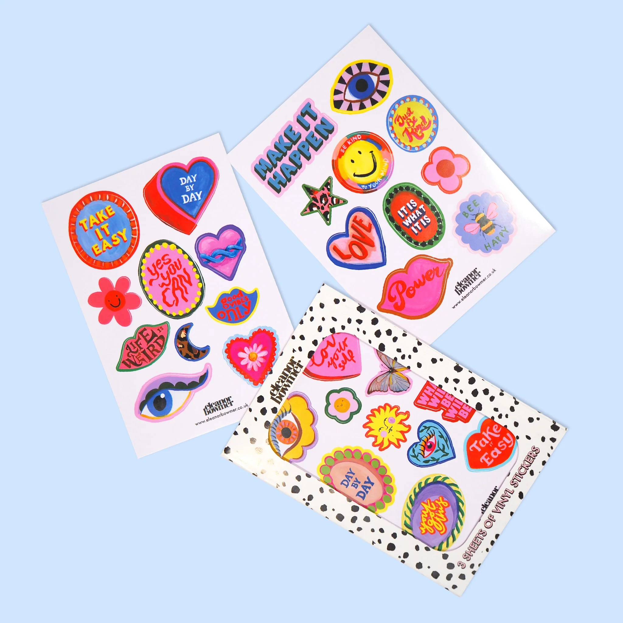 Feel Good Vinyl Sticker Sheets