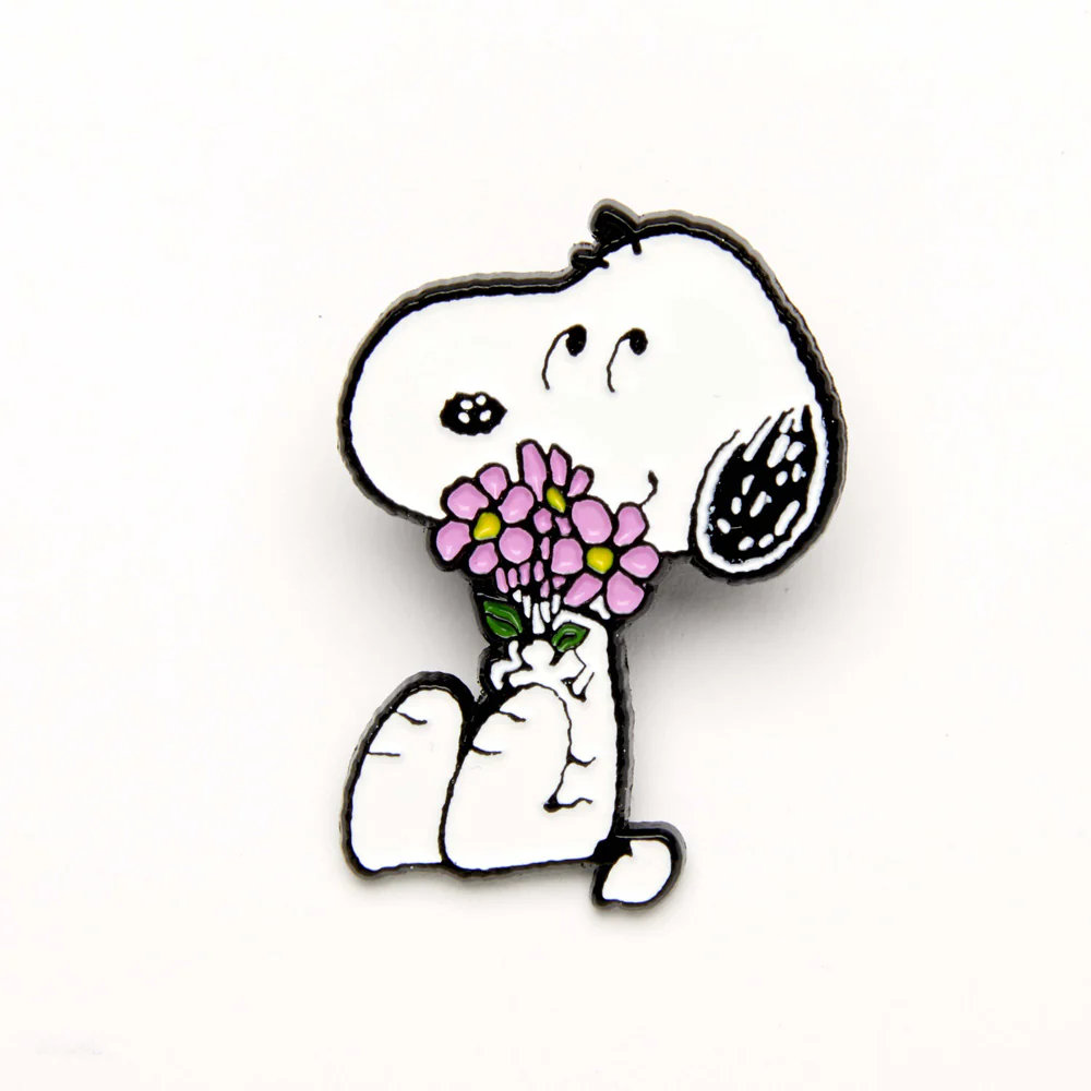 Peanuts Pin - Flowers