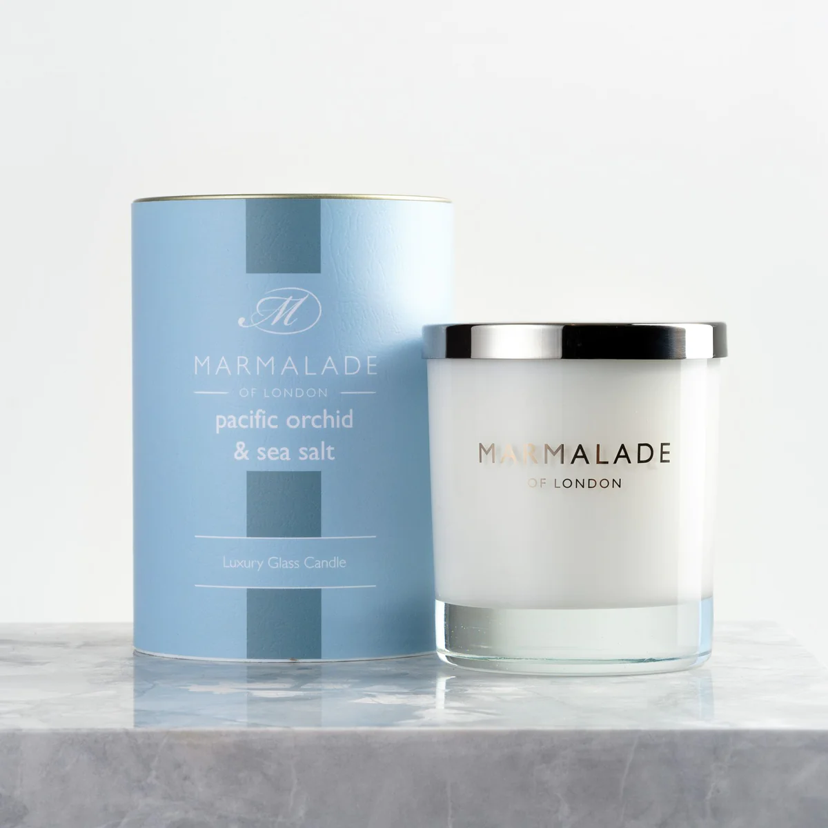 Large Glass Candle - Pacific Orchid & Sea Salt