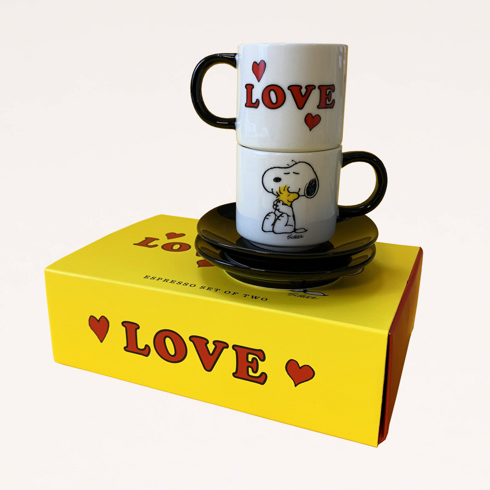 Snoopy Espresso Set - Love