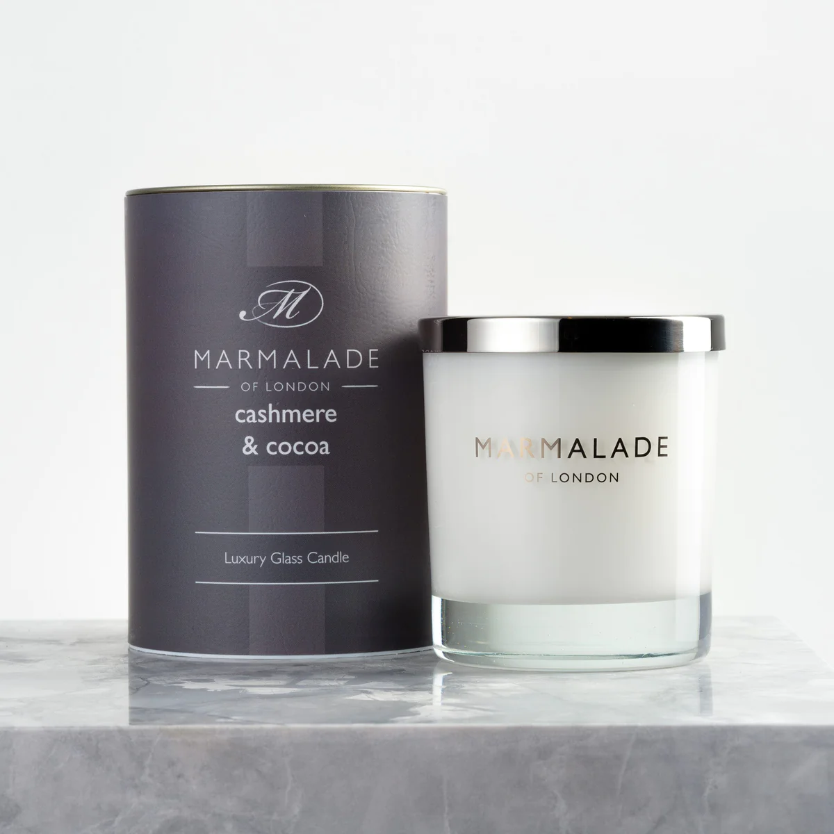 Large Glass Candle - Cashmere & Cocoa