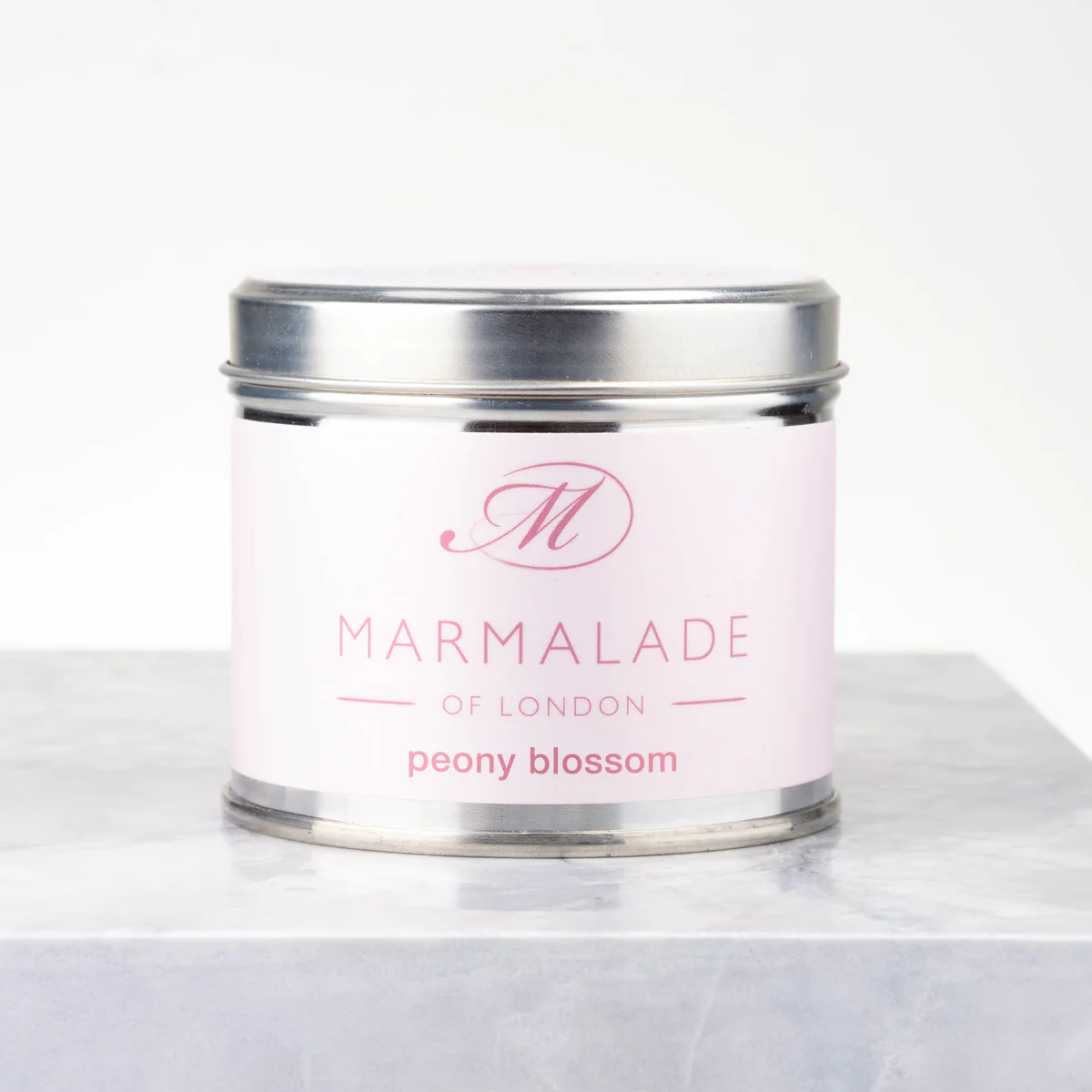 Medium Tin Candle - Peony Blossom