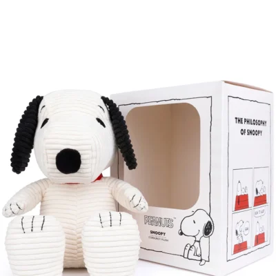 Snoopy ECO Corduroy Cream In Gift Box 27cm