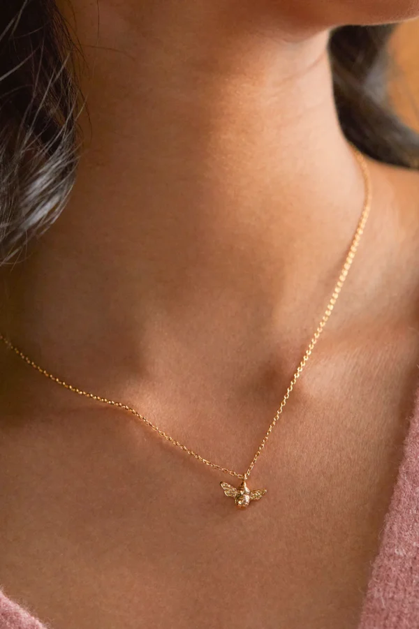 Gold Bee Necklace - Image 5