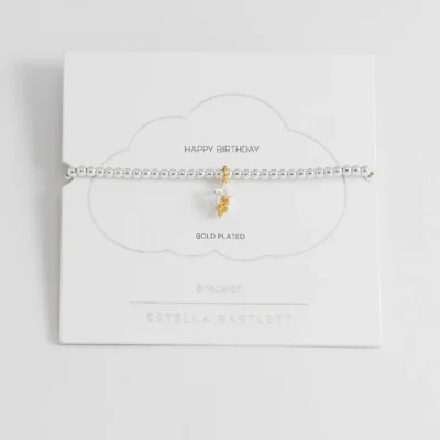 Happy Birthday Star Charm Bracelet