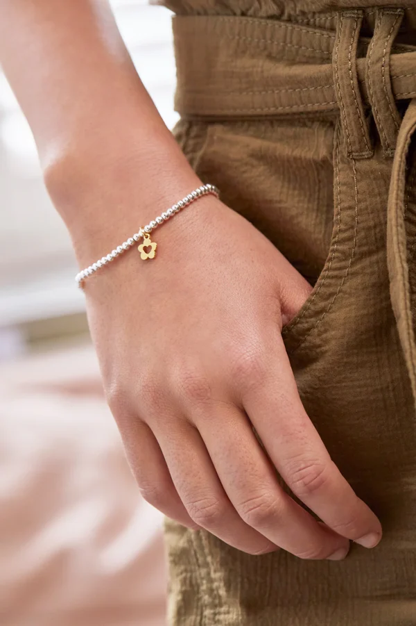 You're The Best Flower & Heart Bracelet - Image 2