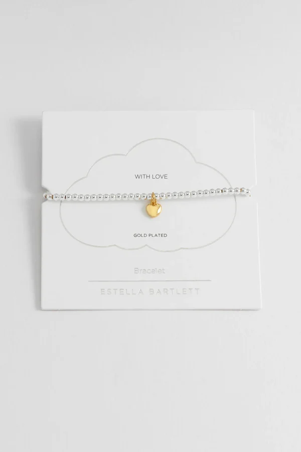 Gold With Love Puffed Heart Bracelet