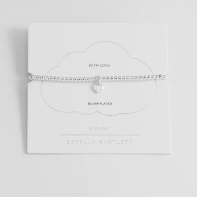 Silver With Love Puffed Heart Bracelet