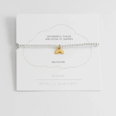 Gold Rainbow Charm Bracelet