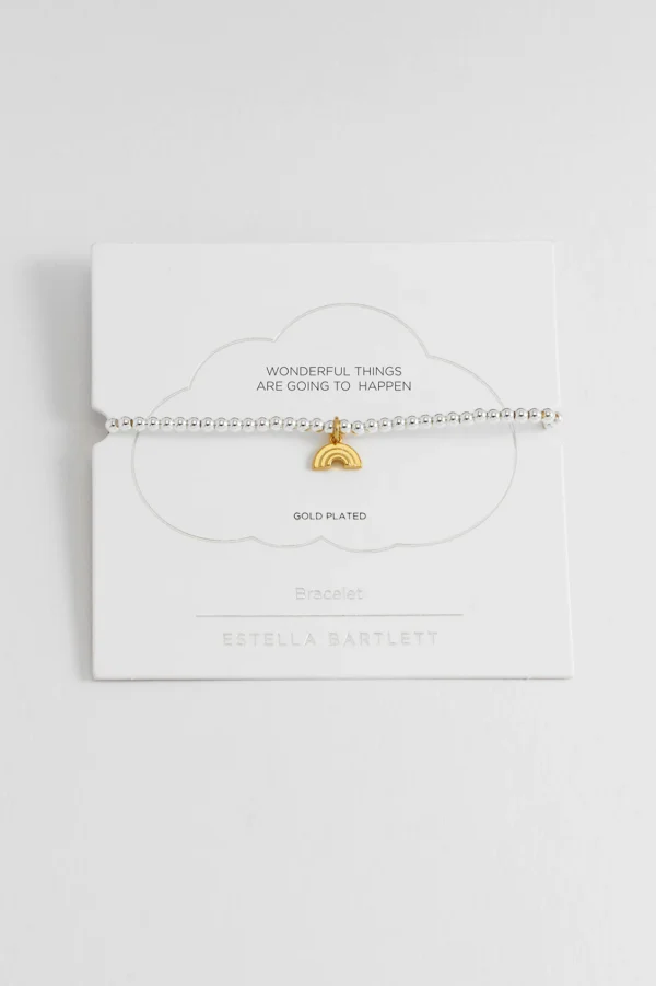 Gold Rainbow Charm Bracelet