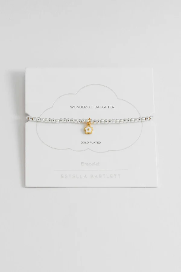 Wonderful Daughter Flower Bracelet