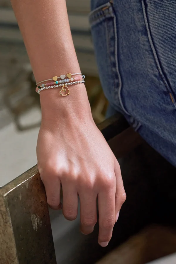 Triple Heart Macrame Bracelet - Image 2