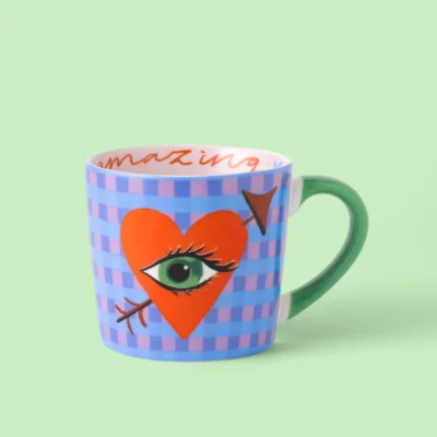 You Are Amazing Heart Eye Mug