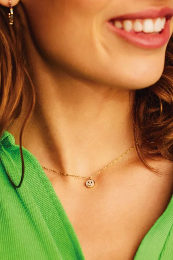 Pave Smiley Necklace - Image 2