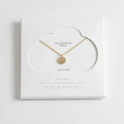 Pave Smiley Necklace
