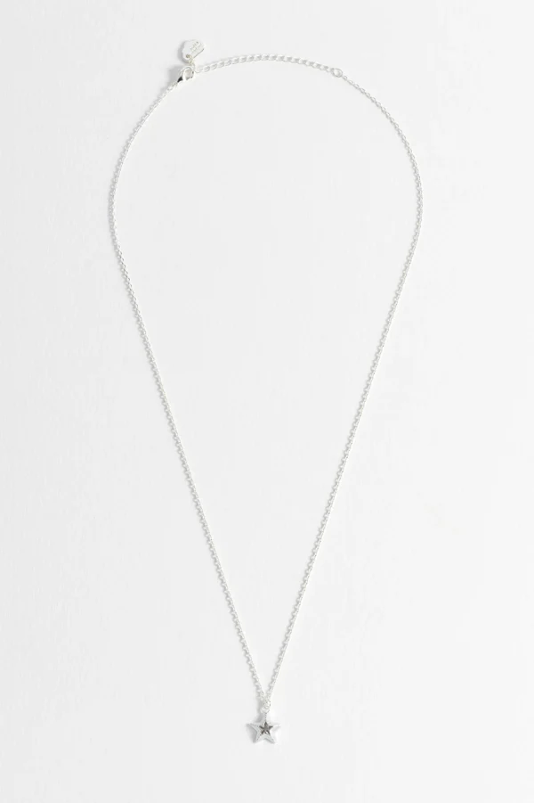 Silver Blue Star Necklace - Image 2