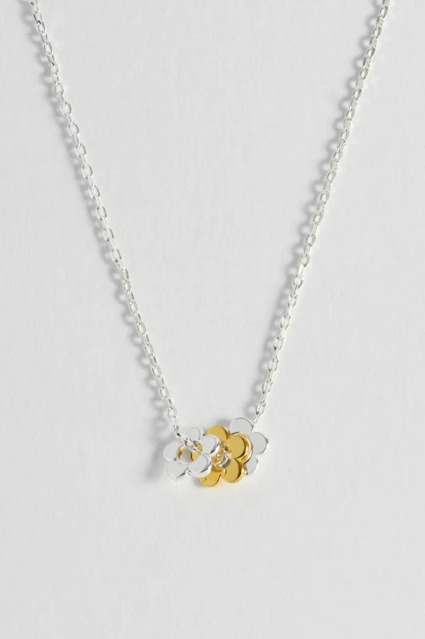 Trio Flower Bead Necklace - Image 4