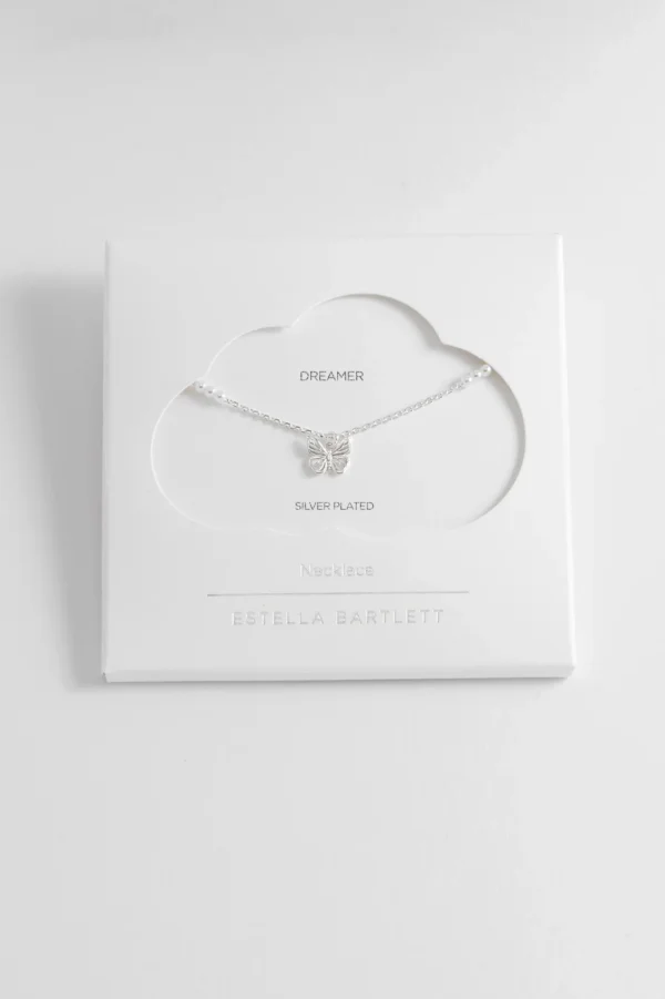 Butterfly & Pearl Necklace