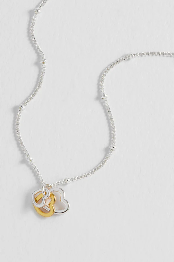 Mixed Triple Heart Necklace - Image 4