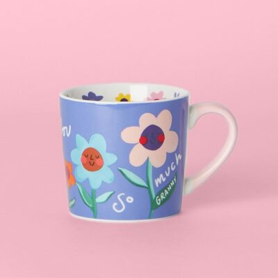 Granny Love You Floral Mug