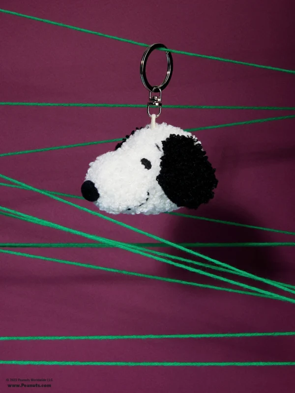 Snoopy ECO Tiny Teddy Cream Keyring - Image 3